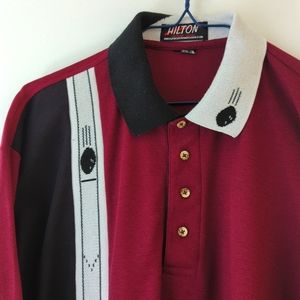 Vintage retro bowling shirt